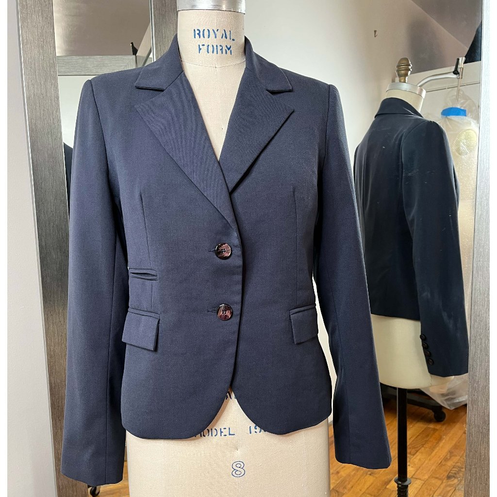 Made In Italy, Blue Blazer,Size 44,